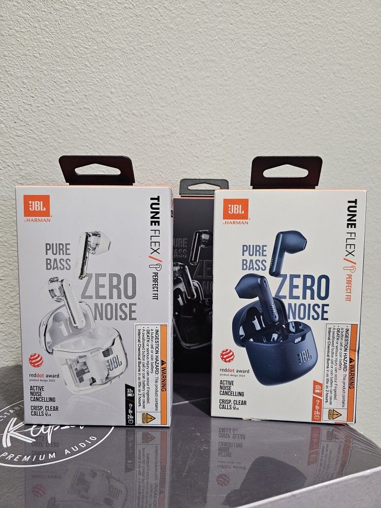 JBL Tune Flex True Wireless Bluetooth Active Noise Canceling Earbuds with Built-in Mic