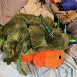 Dinosaur dog costume size L