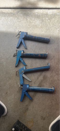 Lot of 4 Metal Caulk Guns