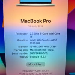 MacBook Pro 16 In