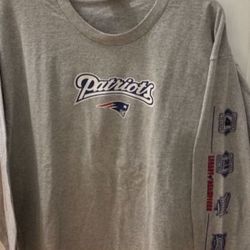 Brand Nee Authentic NFL New England Patriots Long Sleeve Shirt