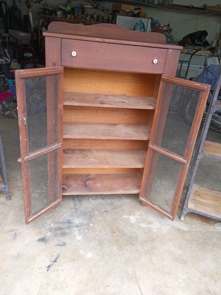 Antique Pie Cabinet