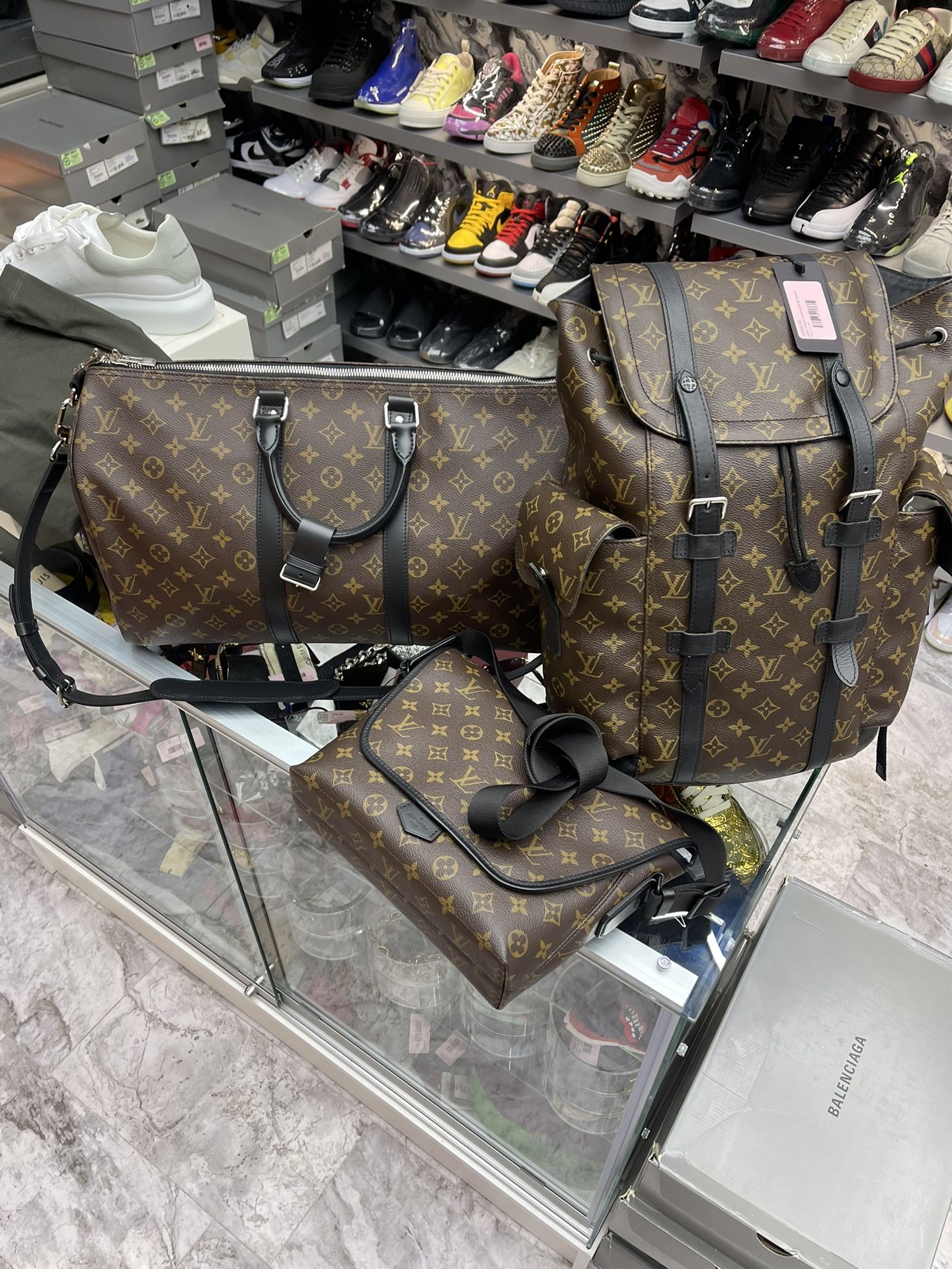 Louis Vuitton Brown Monogram Set
