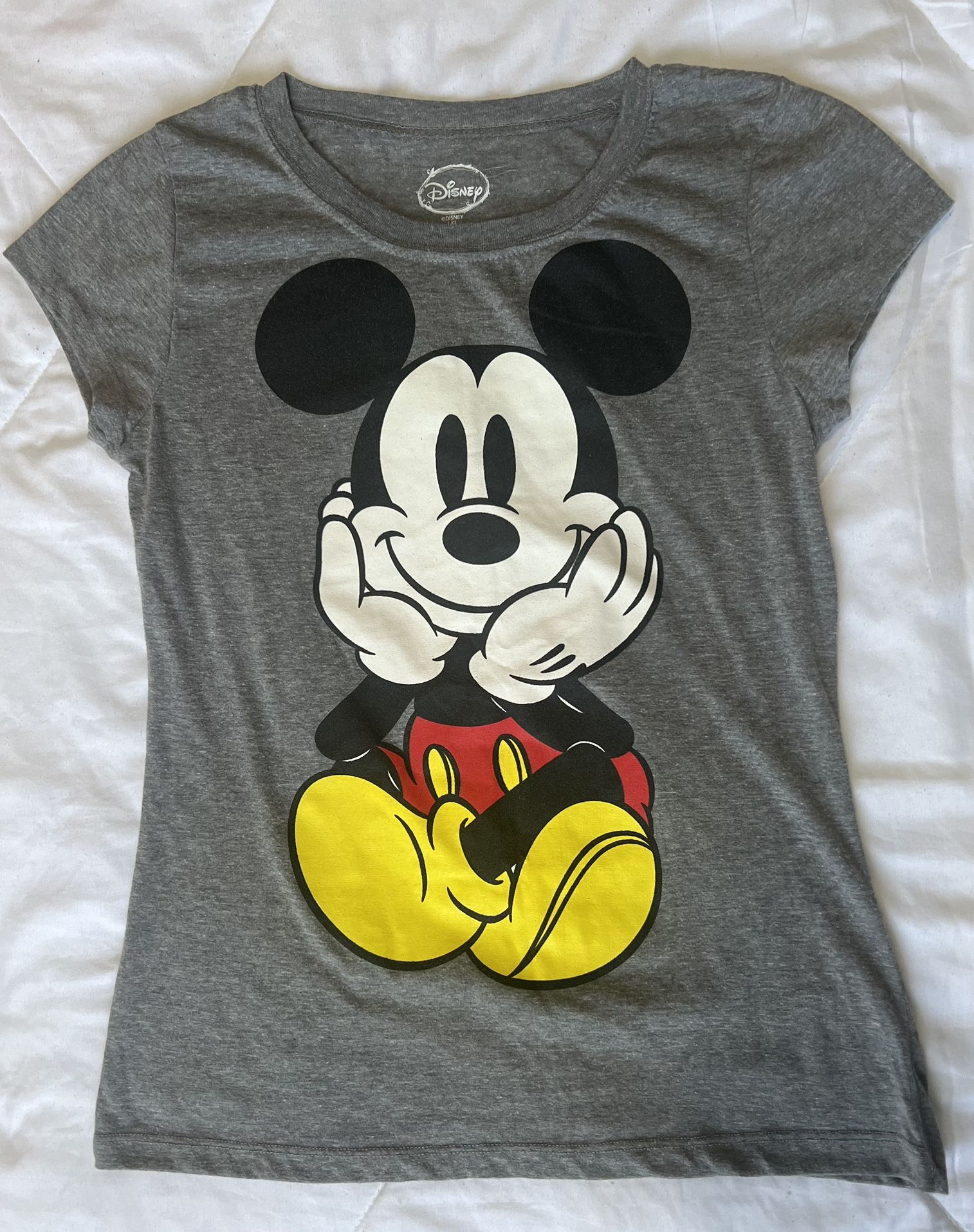 DISNEY | Mickey front and back vinyl cotton tee Size L