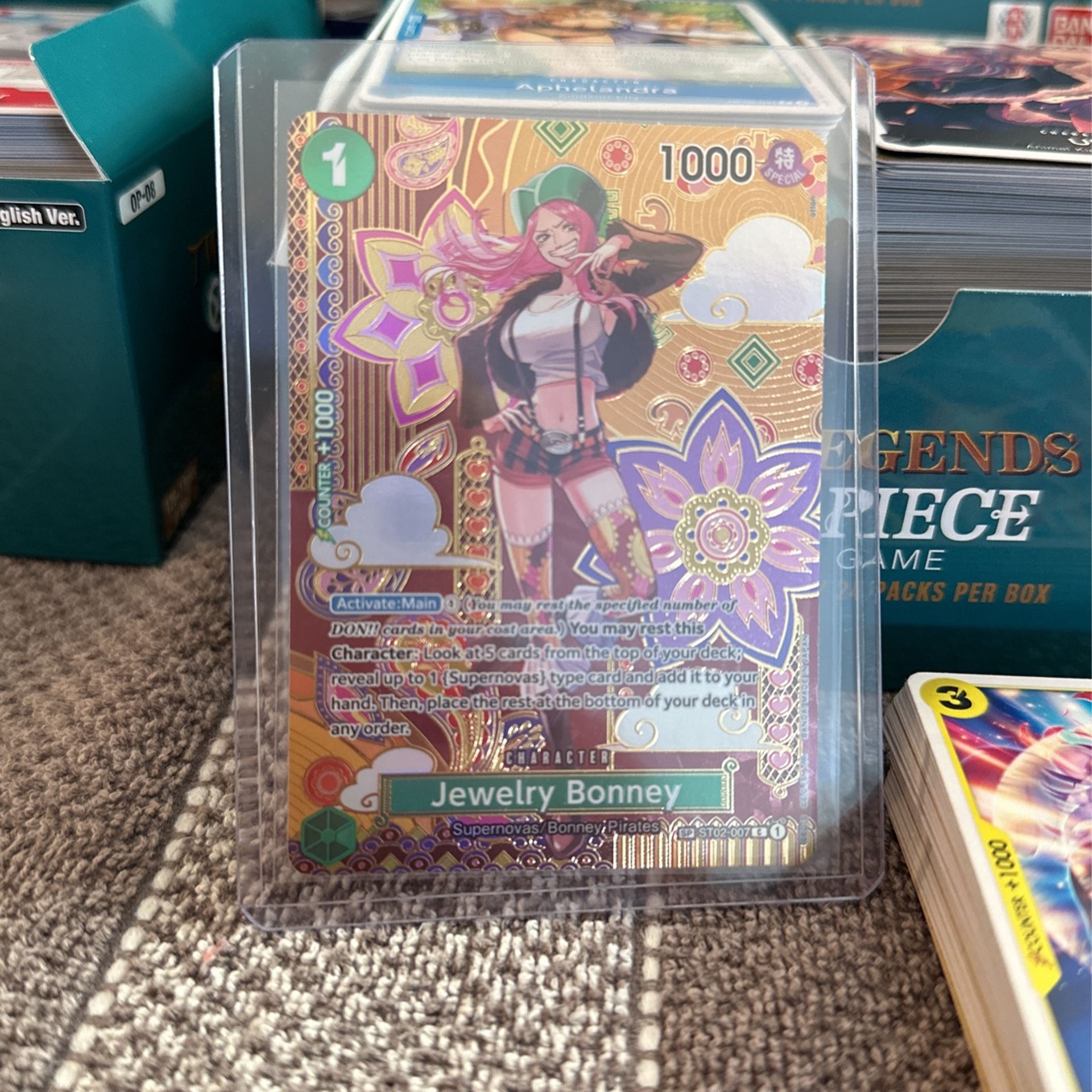 One Piece Two Legends Card Jewelry Bonney ST02-007