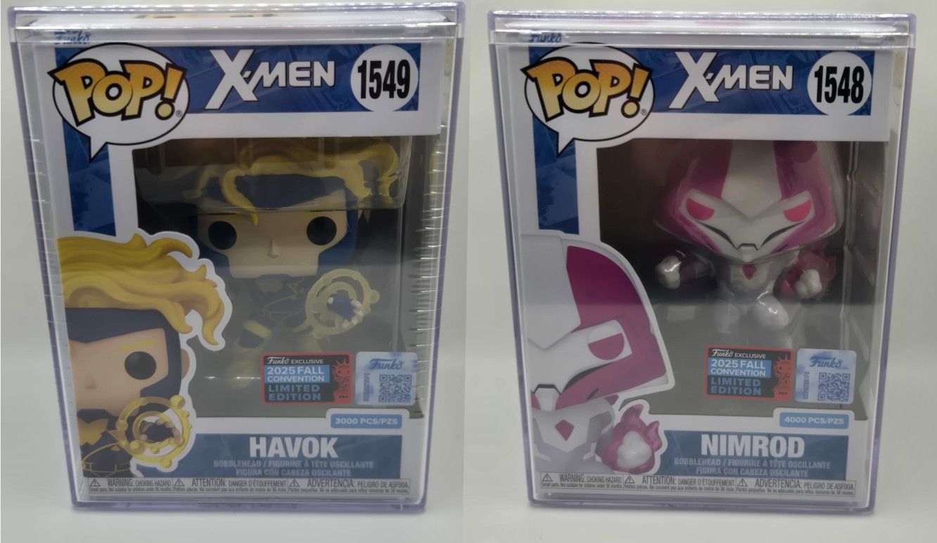 Funko Pop! X-Men Havok #1549 LE 3000 NYCC 2025 & Nimrod Le 4000 Shared Sticker 
