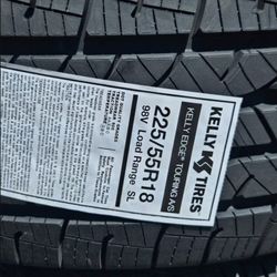 4 New 225-55-18 Kelly Edge Touring AS Tires 225/55 R18 Tire P225 FREE Delivery Inland Empire or PickUp Moreno Valley 4-0260-H