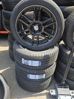 Rims for toyota corolla 17 with new tires 100%  are 215/45/17
