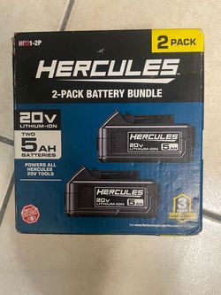 Hercules 2 pack battery bundle 20V  New in box