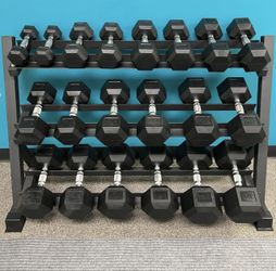 550lb Dumbbell Set With Rack. Brand New.