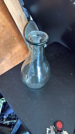 15.5” Glass Vase Thick Glass