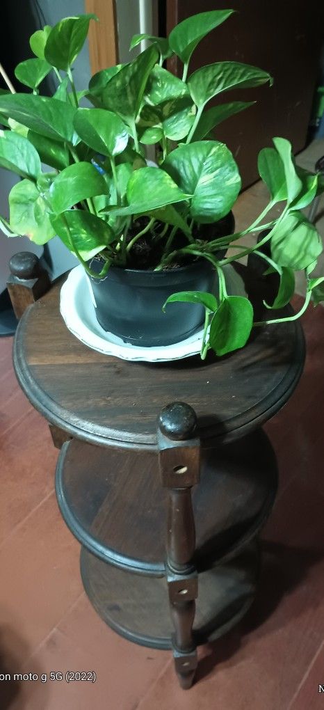 Antique Ethan Allen 3 Tier Plant Stand/Side Table 