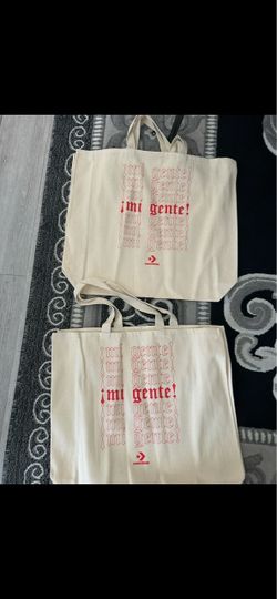 New Mi gente converse canvas tote bag 20 bags total $10 per bag or $100 for all 25