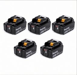 Makita 18V 6.0Ah Lithium-Ion Batteries – Set of 5