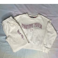 Girls Positive Vibes Sweatsuit
