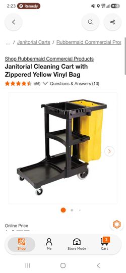 Rubbermaid Janitorial cleaning cart