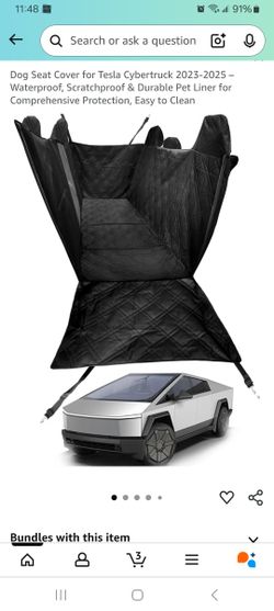 Tesla Cyber Truck Dog Seat Cover 2023 -2025