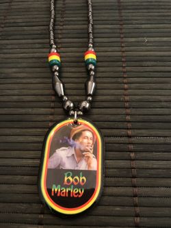 Bob Marley Smoke Rasta Stripe Necklace 