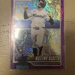 Series 1 75 Maximo Acosta 115/250 purple rainbow rookie