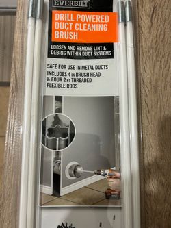 Dryer duct cleaning drill brush