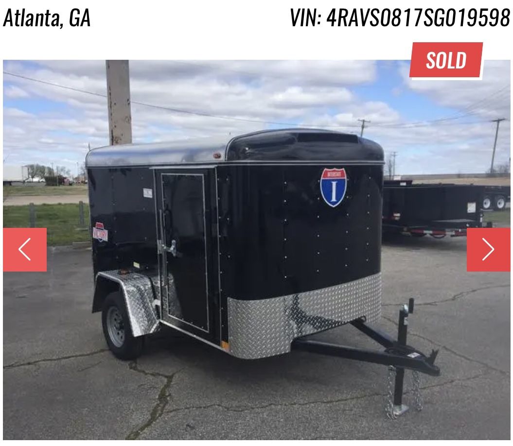 5x8 Victory Single Axle Trailer