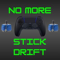 NO MORE DRIFT - PS5 DualSense Midnight Black Controller With TMR (REFURBISHED)
