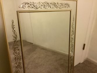 Hollywood Regency wall mirror