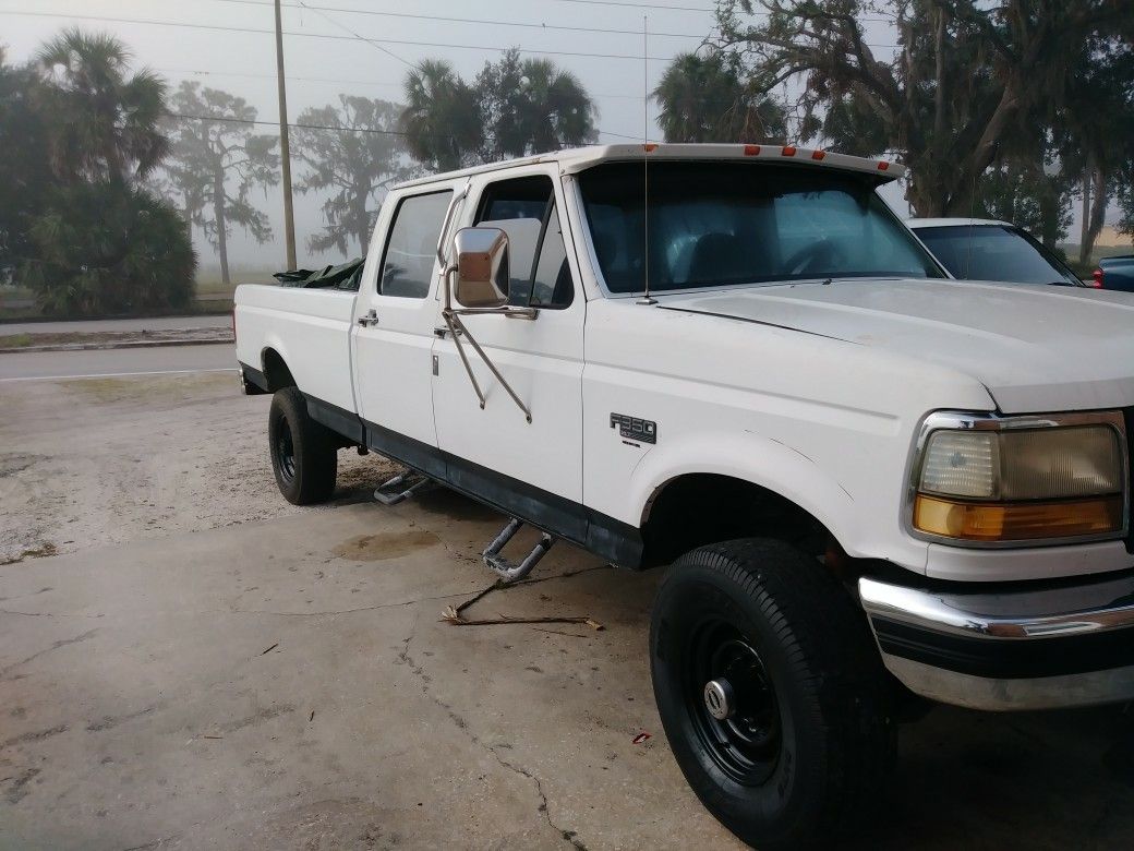 93 ford f350 idi 4 dr 4x4 long bed diesel