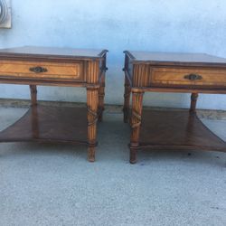 Pair Of Oversized End Tables, Fairmont Design