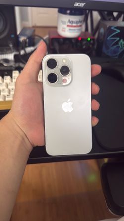 iPhone 15 Pro 512GB White Titanium — Unlocked — 91% Battery