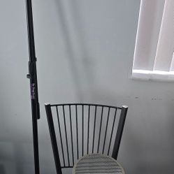 Microphone With Pot Filter, Microphone Stand, And Vocal Isolation Chamber