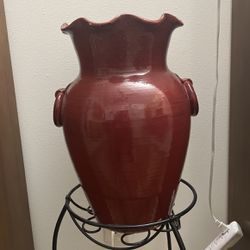 Maroon Italian Flower Vase