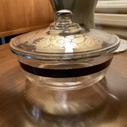 George’s Briard Fire King 2 Qt. Glass Casserole Dish With A Lid