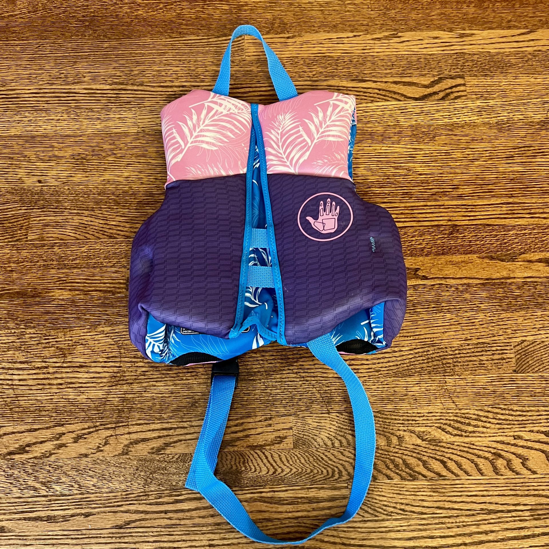 Body Glove Child Girls Evoprene PFD Life Jacket Vest 33-55 lbs Blue/Pink/purple