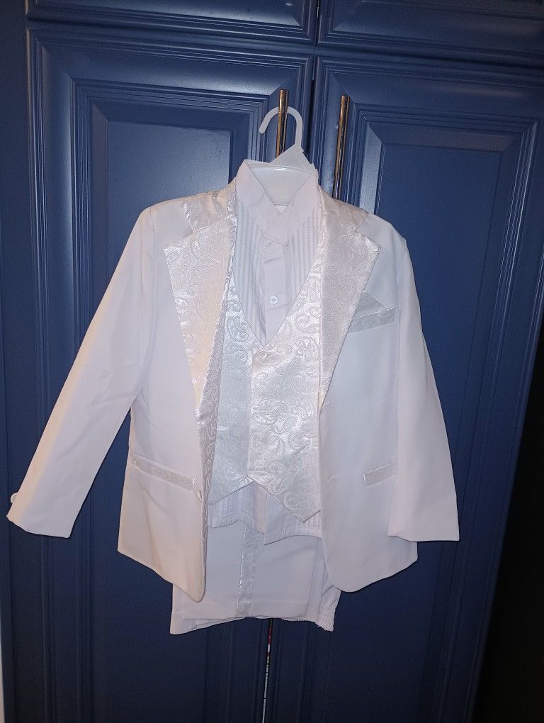 Little Boy's White Tux
