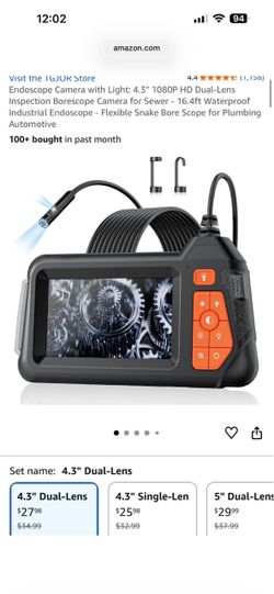 Snake camera/ endoscope 16ft