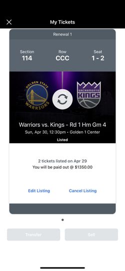 Game 7 Golden State Warriors Vs Sacramento Kings