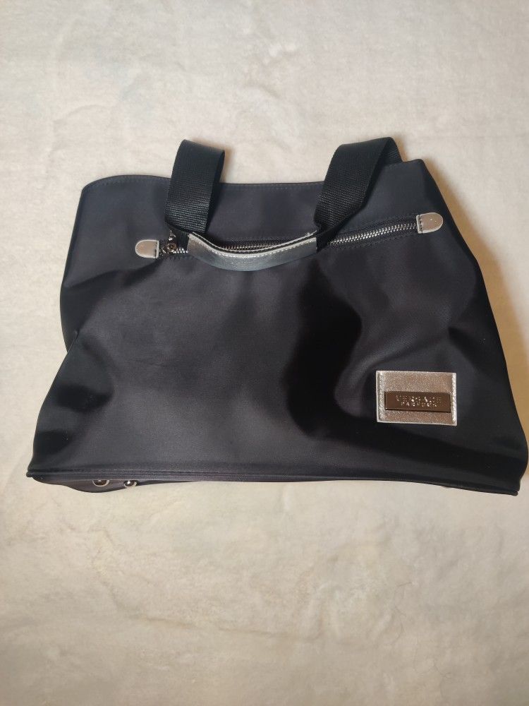 Black Versace Duffle/Tote Bag