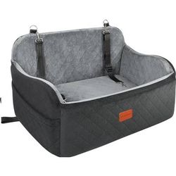 Lealchum Dog / Pet Car Seat Booster for Medium/Large Dogs in Black