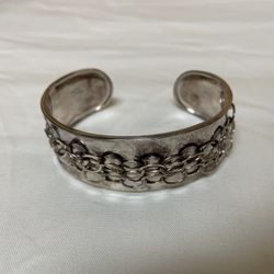 .925 Silver Open Bangle Bracelet 