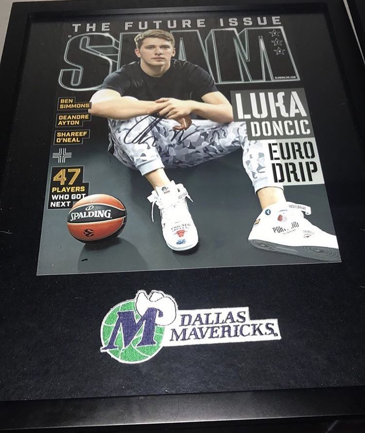 Luka Doncic autographed signed picture in 11x14 frame