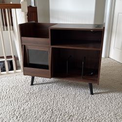 Midcentury Record Player Table