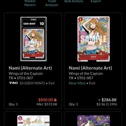 Trading Pokemon/One Piece Portfolio