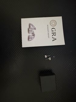 Mossianite Earbings Gra Certificate