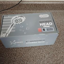 Lokby High Pressure Shower Head with Handheld 6 Settings - 5'' Bathroom Hand Held Shower Heads Hose
