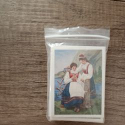 Antique Minature Scandinavian Cards