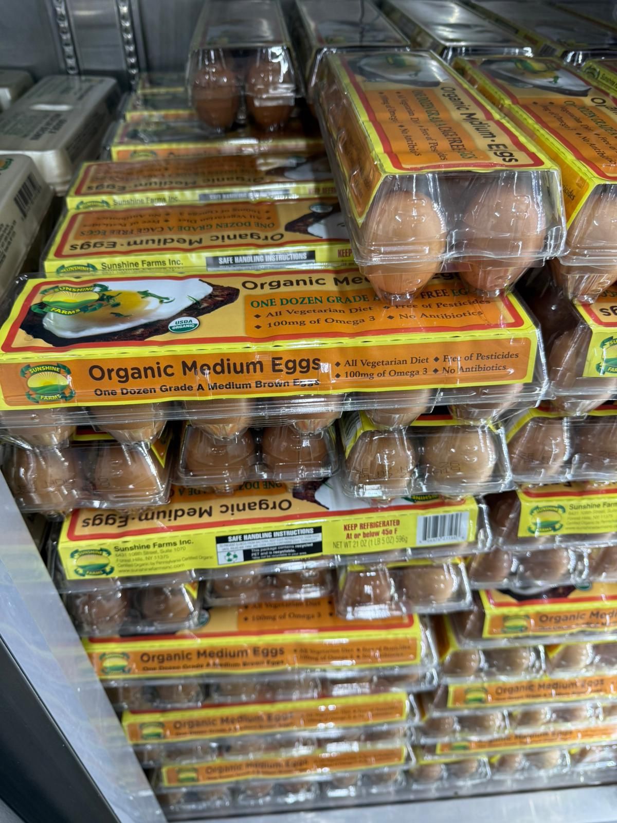 organic eggs by dozen $6 by box $90