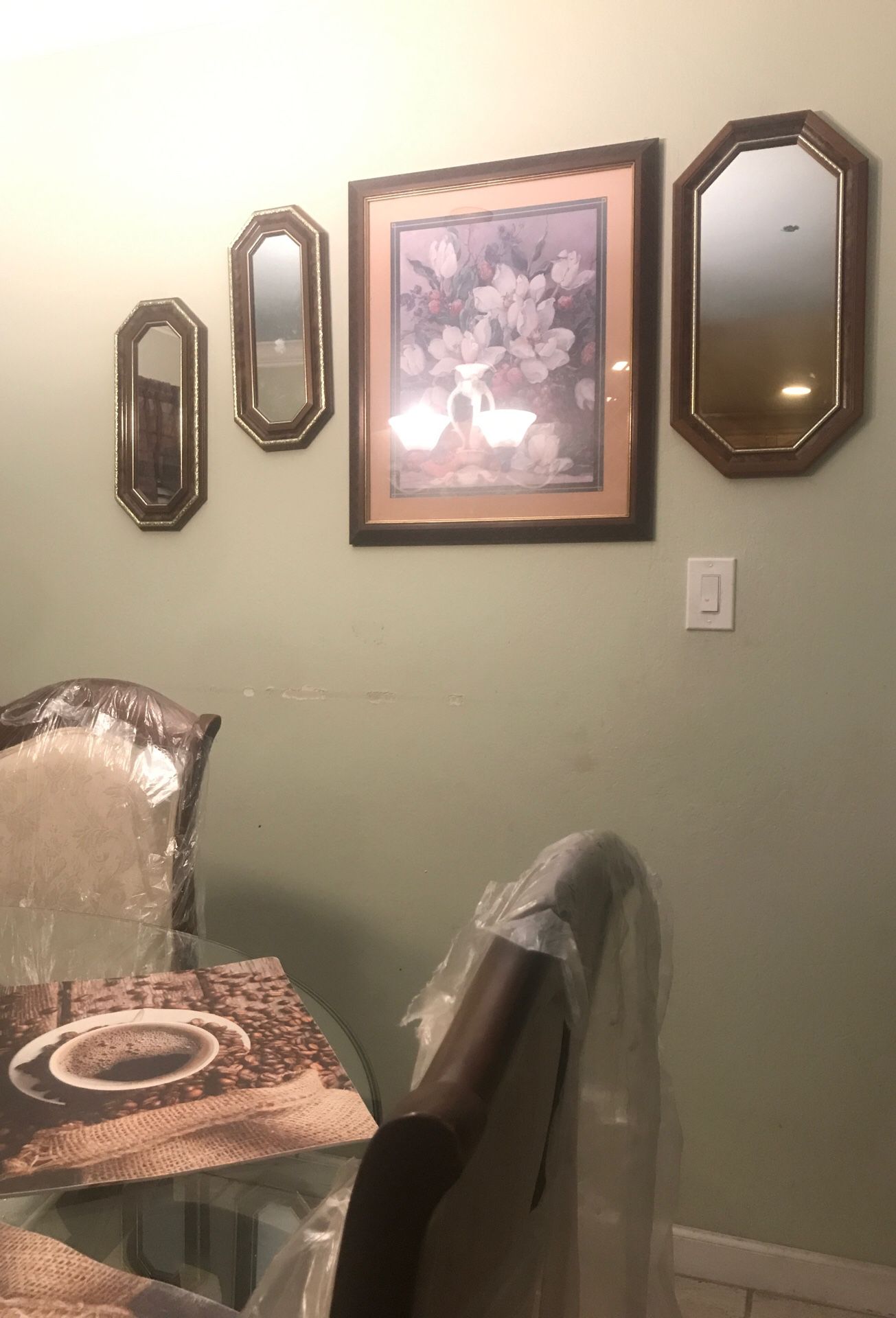 Picture frame and mirrors