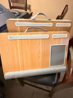 Laptop desk with cushion