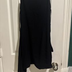 Forever 21  Black Ribbed Sleeveless Dress